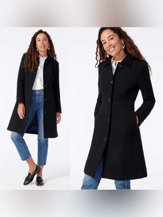 J. Crew Jackets & Blazers - J. Crew Classic Lady Day Coat - Italian Double-Cloth Wool in Black